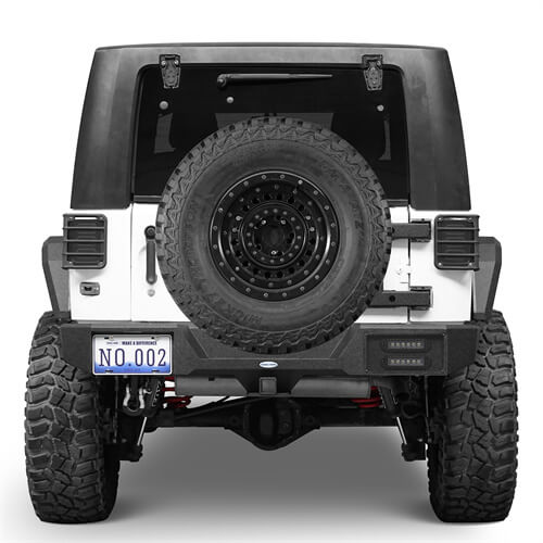 Load image into Gallery viewer, 2007-2018 Jeep Wrangler JK Rear Bumper 4x4 Jeep Parts Aftermarket Bumpers - Hooke Road b2088s 7