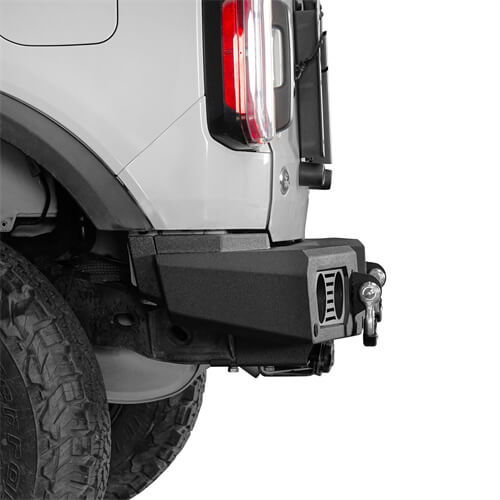 Load image into Gallery viewer, Aftermarket Rear Bumper Off Road Parts w/D-Rings & LED Lights For 2021-2023 Ford Bronco Excluding Raptor - Hooke Road b8923s 20