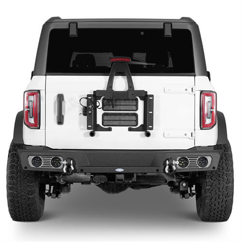Load image into Gallery viewer, Aftermarket Rear Bumper Off Road Parts w/D-Rings & LED Lights For 2021-2023 Ford Bronco Excluding Raptor - Hooke Road b8923s 3