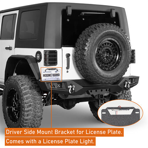 2007-2018 Jeep JK Rear Bumper Hooke Road Bumpers 4x4 Jeep Parts - Hooke Road b2097s 11