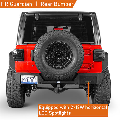 Load image into Gallery viewer, 2018-2024 Jeep Wrangler JL Rear Bumper 4x4 Jeep Parts Aftermarket Bumpers - Hooke Road b3056s 10
