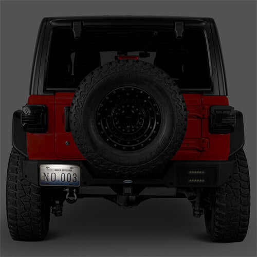 Load image into Gallery viewer, 2018-2024 Jeep Wrangler JL Rear Bumper 4x4 Jeep Parts Aftermarket Bumpers - Hooke Road b3056s 9