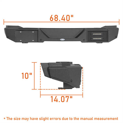 Load image into Gallery viewer, Aftermarket Rear Bumper w/ LED Lights For Ford Bronco 2021-2023 Excluding Raptor - Hooke Road b8920s 13