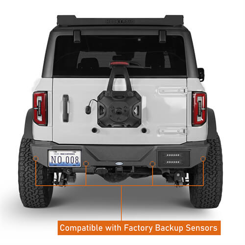Load image into Gallery viewer, Aftermarket Rear Bumper w/ LED Lights For Ford Bronco 2021-2023 Excluding Raptor - Hooke Road b8920s 18