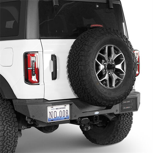 Load image into Gallery viewer, Aftermarket Rear Bumper w/ LED Lights For Ford Bronco 2021-2023 Excluding Raptor - Hooke Road b8920s 7