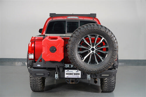 Load image into Gallery viewer, 2016-2023 Toyota Tacoma Rear Bumper w/Swing Arms &amp; Tire Carrier &amp; Jerry Can Holder 4x4 Truck Parts - Hooke Road b4215s 11
