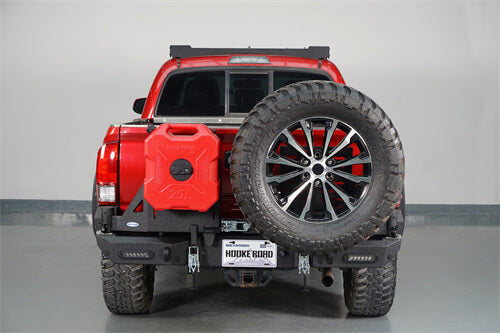 Load image into Gallery viewer, 2016-2023 Toyota Tacoma Rear Bumper w/Swing Arms & Tire Carrier & Jerry Can Holder 4x4 Truck Parts - Hooke Road b4215s 11