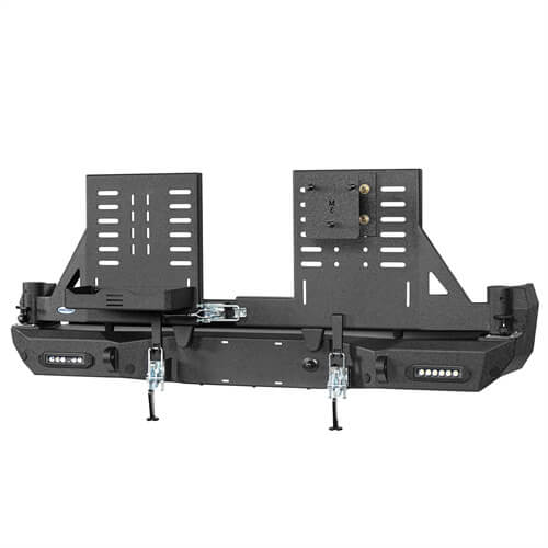 Load image into Gallery viewer, 2016-2023 Toyota Tacoma Rear Bumper w/Swing Arms & Tire Carrier & Jerry Can Holder 4x4 Truck Parts - Hooke Road b4215s 31