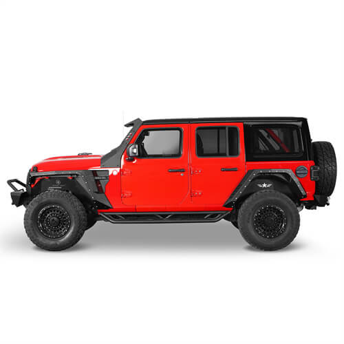 Load image into Gallery viewer, 2018-2024 Jeep Wrangler JL Rear Fender Flares Wheel Well Guards 4x4 Jeep Parts - Hooke Road b3064 3