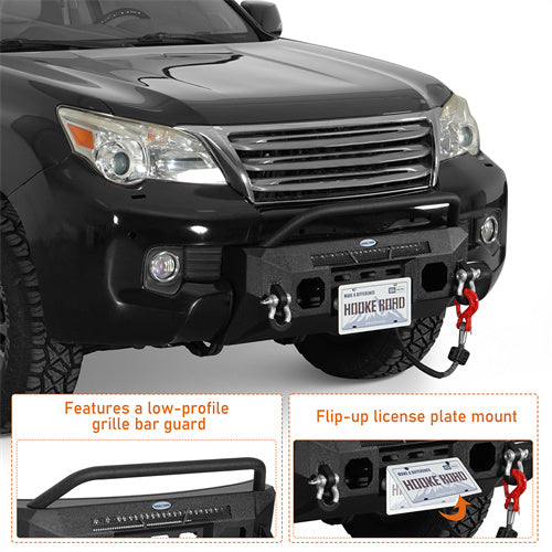 Load image into Gallery viewer, Hooke Road Aftermarket Steel Front Bumper for 2010-2013 Lexus GX460 b4608s 8