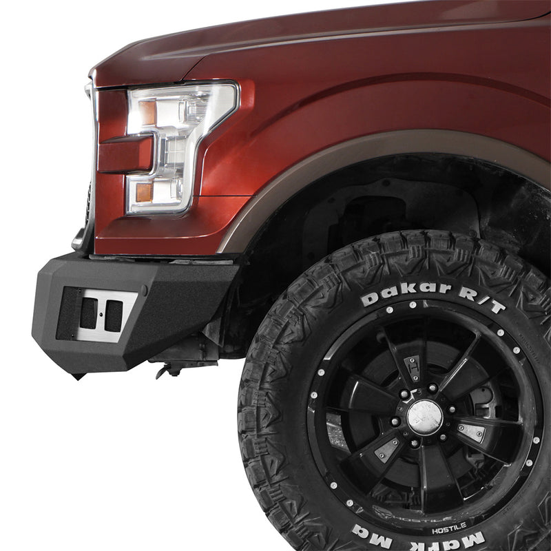 Load image into Gallery viewer, Hooke Road Aftermarket steel Front Bumper for 2015-2017 Ford F-150 b8294 3
