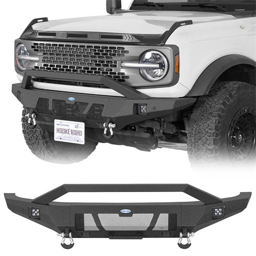 Load image into Gallery viewer, Hooke Road Aftermarket Steel Front Bumper for 2021-2025 Ford Bronco b8935s 1