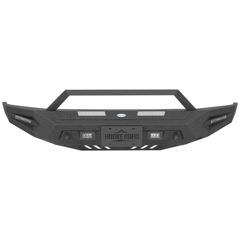 Load image into Gallery viewer, 2014-2021 Toyota Tundra Steel Front Bumper with Skid Plate Hooke Road b5015s 4
