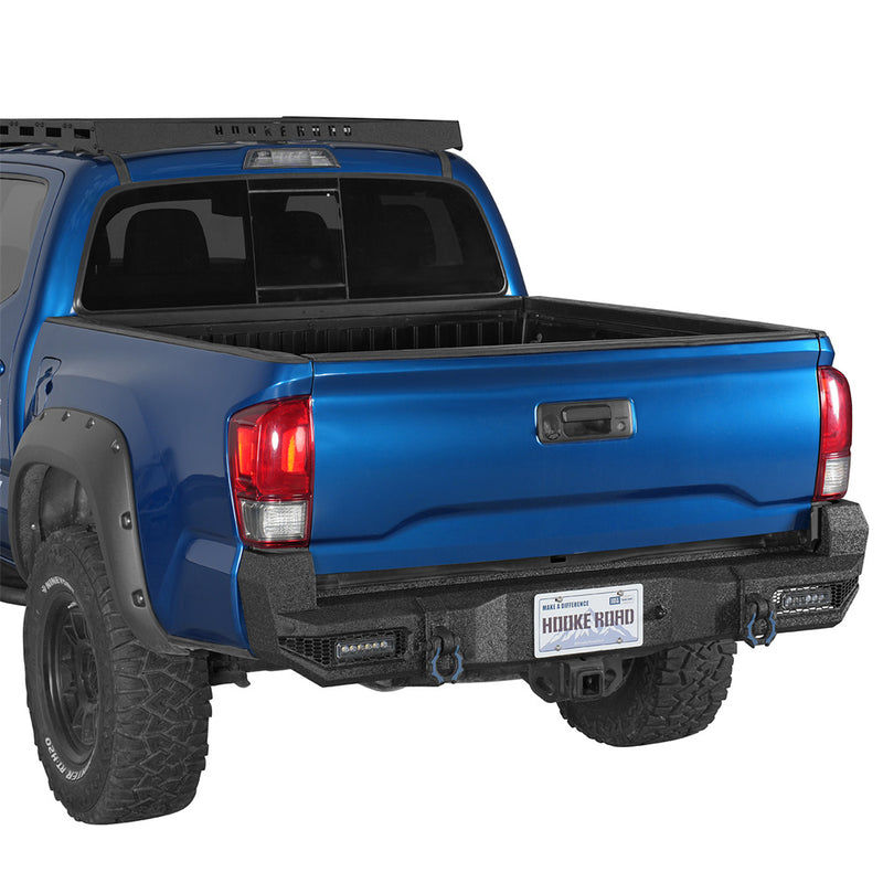 Load image into Gallery viewer, Hooke Road Aftermarket Steel Rear Bumper for 2016-2023 Toyota Tacoma b4239s 2