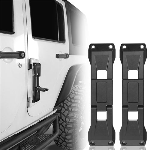 Load image into Gallery viewer, Hooke Road Aluminum Door Hinge Steps for 2007-2018 Jeep Wrangler JK & 2018-2024 JL mmr20140 1