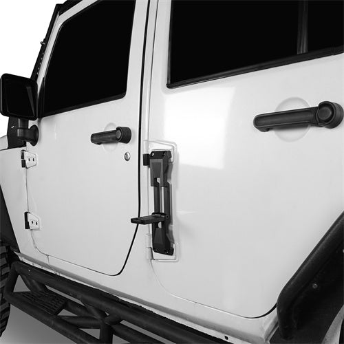 Load image into Gallery viewer, Hooke Road Aluminum Door Hinge Steps for 2007-2018 Jeep Wrangler JK & 2018-2024 JL mmr20140 2