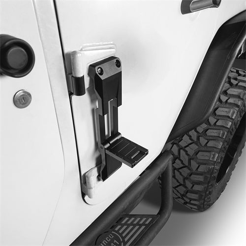 Load image into Gallery viewer, Hooke Road Aluminum Door Hinge Steps for 2007-2018 Jeep Wrangler JK & 2018-2024 JL mmr20140 3