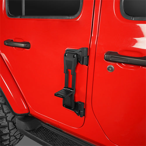 Load image into Gallery viewer, Hooke Road Aluminum Door Hinge Steps for 2007-2018 Jeep Wrangler JK & 2018-2024 JL mmr20140 4
