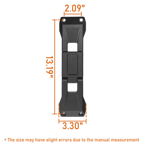 Load image into Gallery viewer, Hooke Road Aluminum Door Hinge Steps for 2007-2018 Jeep Wrangler JK & 2018-2024 JL mmr20140 6
