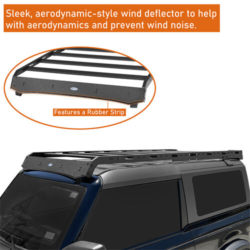 Load image into Gallery viewer, 2021-2024 Ford Bronco Roof Rack Luggage Rack 4x4 Truck Parts - Hooke Road b8929s 11