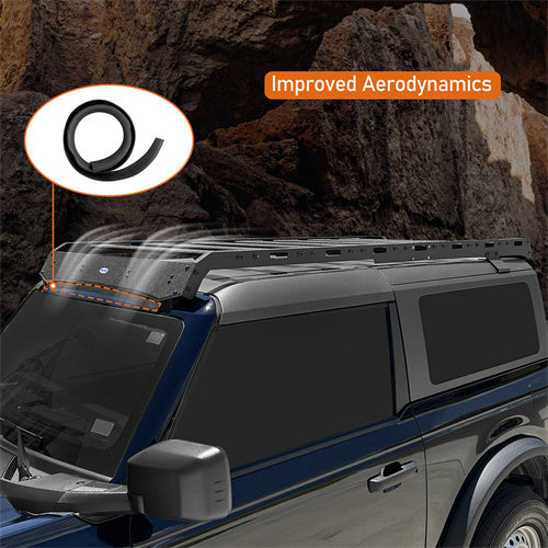 Load image into Gallery viewer, Aftermarket Aluminum Roof Rack Luggage Rack For 2021-2025 Ford Bronco 2-Door Hard Top - Hooke Road