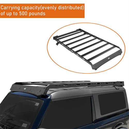 Load image into Gallery viewer, 2021-2024 Ford Bronco Roof Rack Luggage Rack 4x4 Truck Parts - Hooke Road b8929s 8