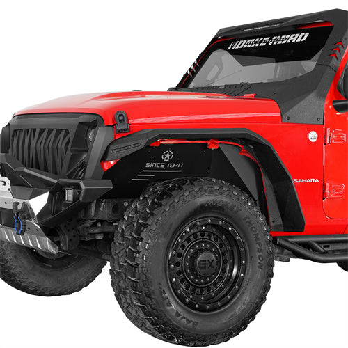 Load image into Gallery viewer, Hooke Road Aluminum Front Inner Fender Liners for 2018-2024 Jeep Wrangler JL & 2020-2024 Gladiator JT b3075s 2