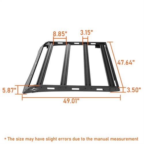 Load image into Gallery viewer, Aluminum Roof Rack Cargo Rack 4x4 Truck Parts For 2005-2023 Toyota Tacoma Access Cab  - Hooke Road b4035s 18