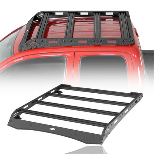 Load image into Gallery viewer, Aluminum Roof Rack Cargo Rack 4x4 Truck Parts For 2005-2023 Toyota Tacoma Access Cab  - Hooke Road b4035s 2