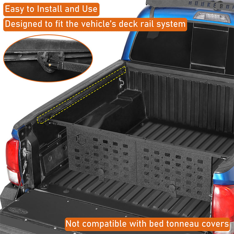 Load image into Gallery viewer, Hooke Road Bed Cargo Manager Divider for 2005-2023 Toyota Tacoma b4042s 7