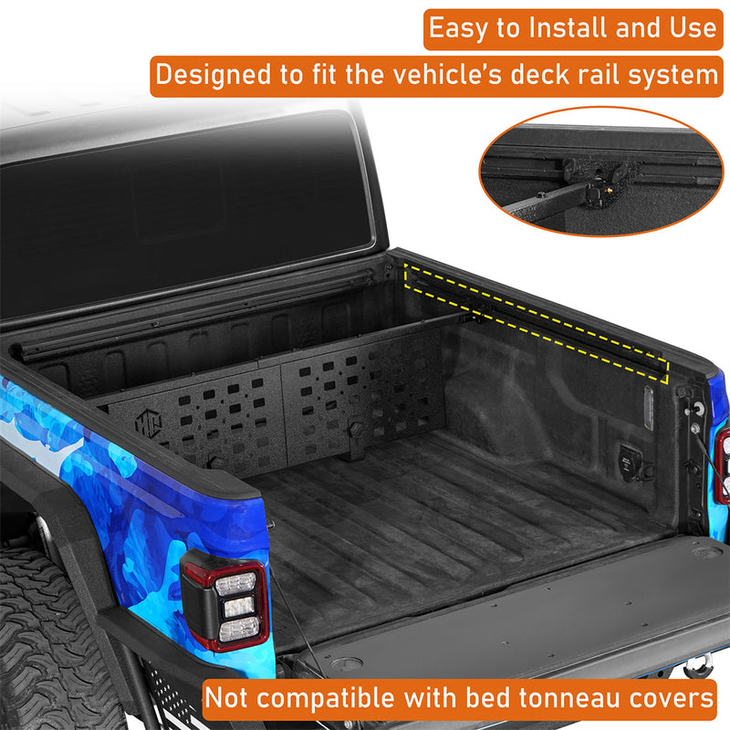 Load image into Gallery viewer, Hooke Road 2020-2026 Jeep Gladiator JT Bed Cargo Manager Divider b7030s 7