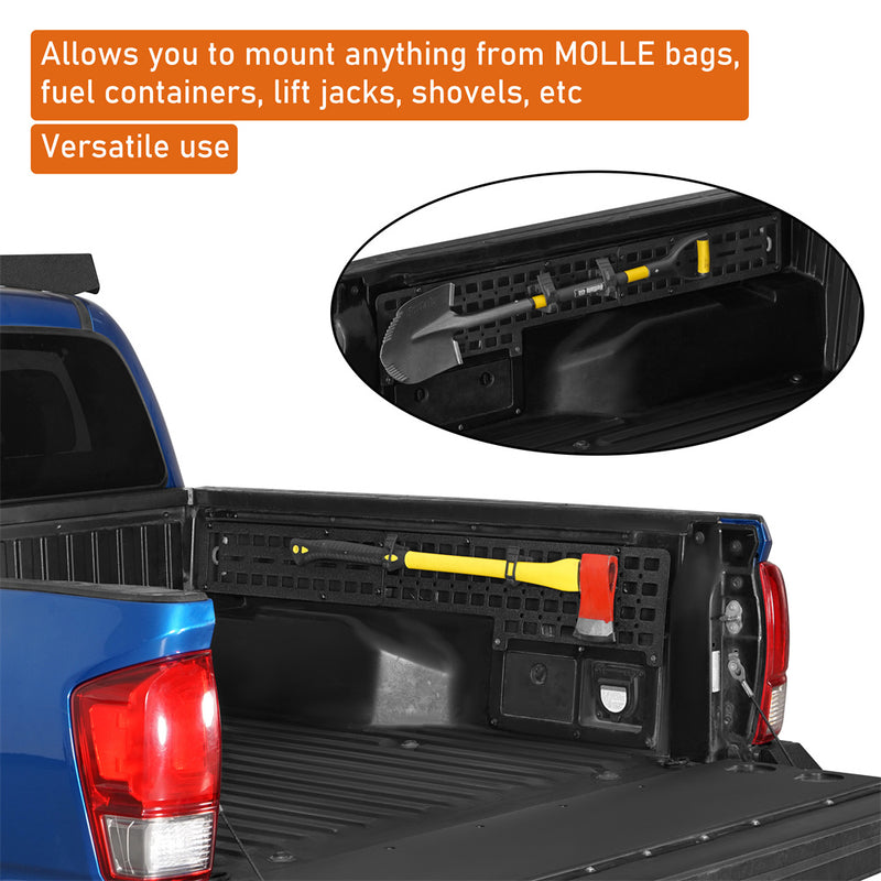 Load image into Gallery viewer, Hooke Road Bed Side MOLLE Panels 2005-2023 Toyota Tacoma 5ft Bed b4043s 6