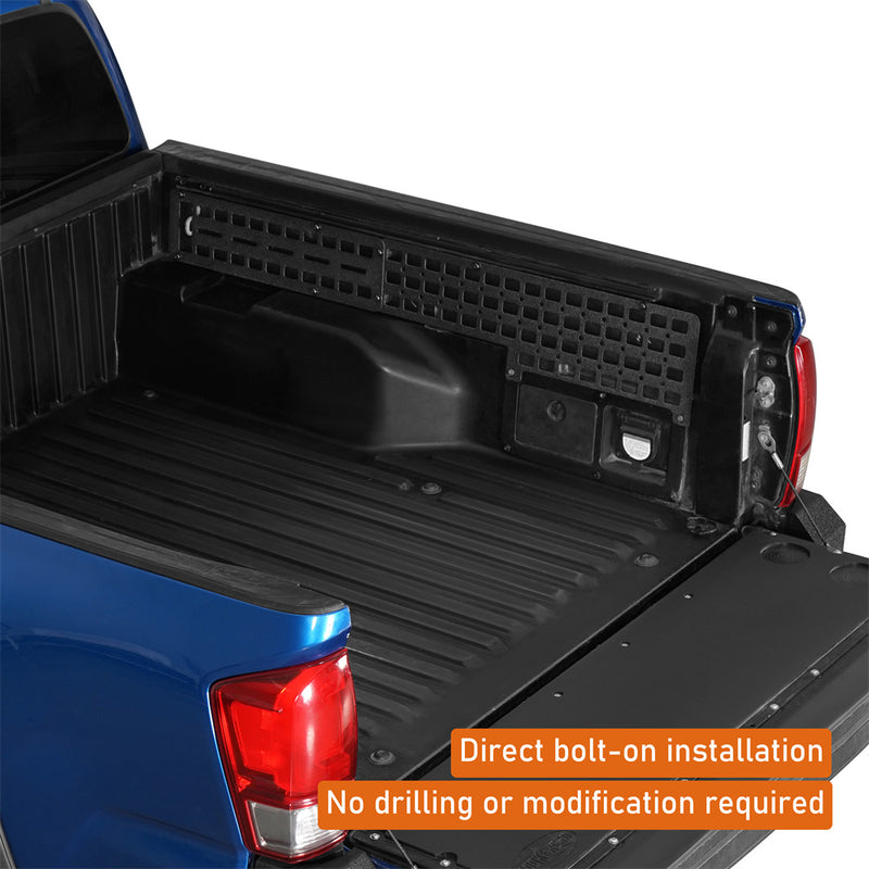 Load image into Gallery viewer, Hooke Road Bed Side MOLLE Panels 2005-2023 Toyota Tacoma 5ft Bed b4043s 7