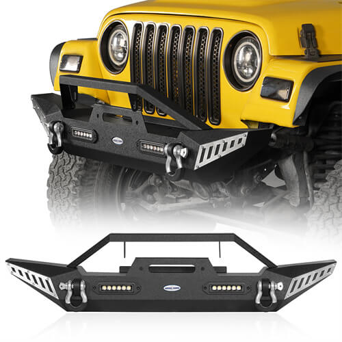 HookeRoad Jeep TJ BLADE Front Bumper w/Winch Plate for 1987-2006
