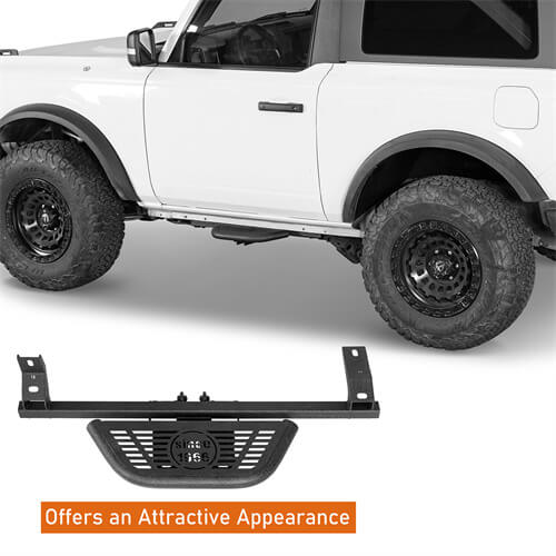 Load image into Gallery viewer, 2021-2024 Ford Bronco Side Steps Side Hoop Steps kit 4x4 Truck Parts - Hooke Road b8931s 12