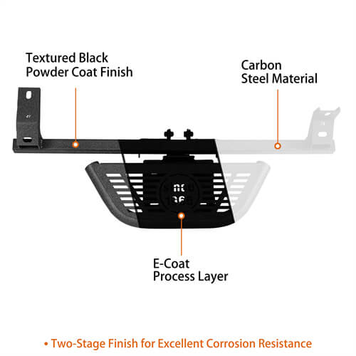 Load image into Gallery viewer, 2021-2024 Ford Bronco Side Steps Side Hoop Steps kit 4x4 Truck Parts - Hooke Road b8931s 15