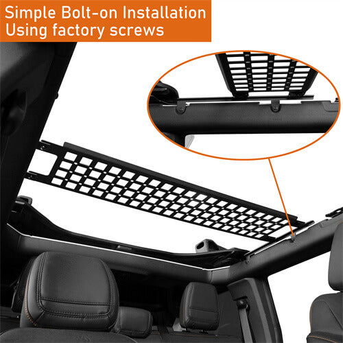 Load image into Gallery viewer, Bronco Molle Panel Rear Overhead MOLLE Storage Panel For 2021-2023 Ford Bronco - Hooke Road ft20019 12