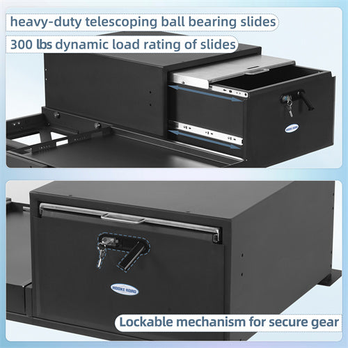 Load image into Gallery viewer, Trunk Cargo Drawer & Fridge Mount for Jeep JK JL & Ford Bronco 4-Door Hooke Road 2124-S 7