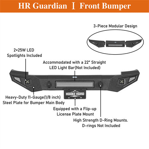 Load image into Gallery viewer, Hooke Road Chevy Silverado 1500 Aftermarket Front Bumper for 2007-2013 Chevy Silverado 1500 2nd Generation b9033 11