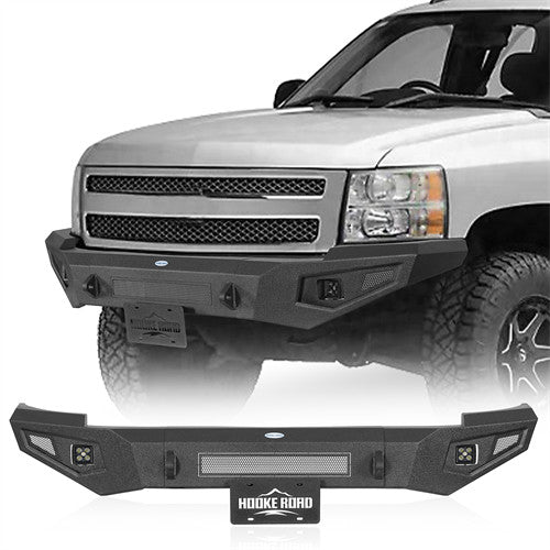 Load image into Gallery viewer, Hooke Road Chevy Silverado 1500 Aftermarket Front Bumper for 2007-2013 Chevy Silverado 1500 2nd Generation b9033 1