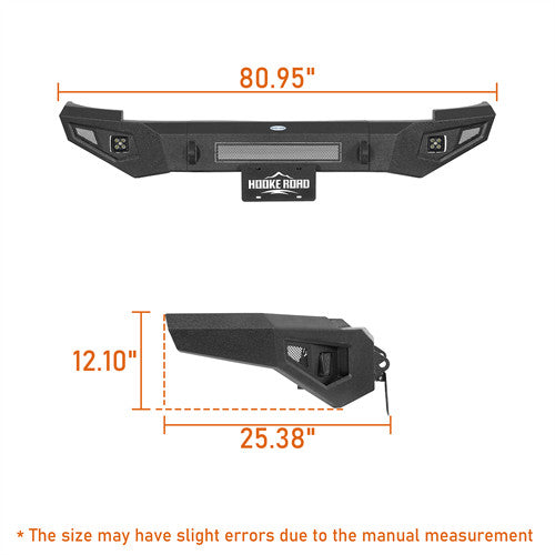 Load image into Gallery viewer, Hooke Road Chevy Silverado 1500 Aftermarket Front Bumper for 2007-2013 Chevy Silverado 1500 2nd Generation b9033 7