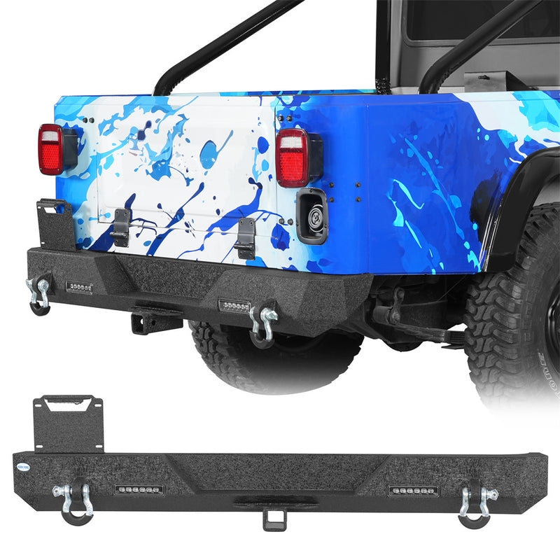 Load image into Gallery viewer, Classic Rear Bumper for 1976-1986 Jeep CJ-5 CJ-7 CJ-8 Scrambler Hooke Road b1093s 1