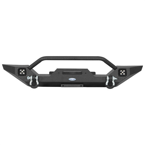 HookeRoad Different Trail Front Bumper w/Winch Plate for 1987-2006 Jeep Wrangler TJ YJ b1012bs 5