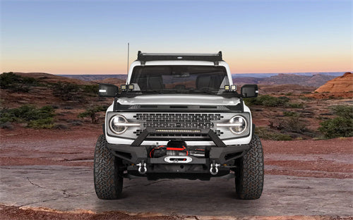 Load image into Gallery viewer, 2021-2023 Ford Bronco (Excluding Raptor) DiscoveryⅠFront Bumper w/72W Light Bar - Hooke Road b8912s 17
