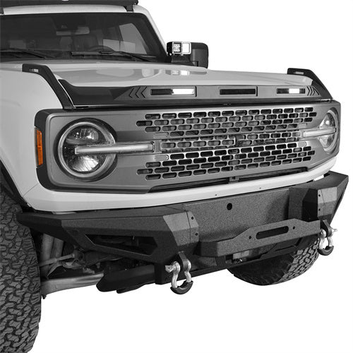 Load image into Gallery viewer, 2021-2023 Ford Bronco (Excluding Raptor) DiscoveryⅠFront Bumper w/72W Light Bar - Hooke Road b8912s 4