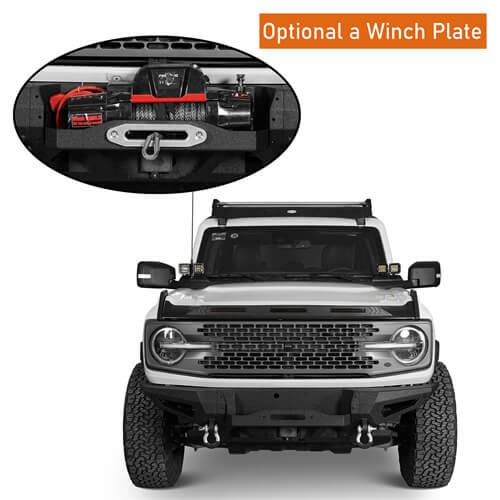 Load image into Gallery viewer, 2021-2023 Ford Bronco (Excluding Raptor) DiscoveryⅠFull-Width Front Bumper - Hooke Road b8911s 12