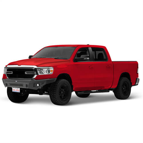 Load image into Gallery viewer, 2019-2023 Ram 1500 Aftermarket Front Bumper w/LED Spotlights - Hooke Road b6030 10