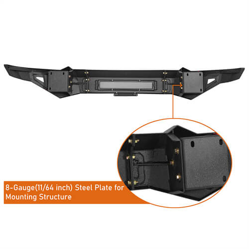 Load image into Gallery viewer, 2019-2023 Ram 1500 Aftermarket Front Bumper w/LED Spotlights - Hooke Road b6030 16