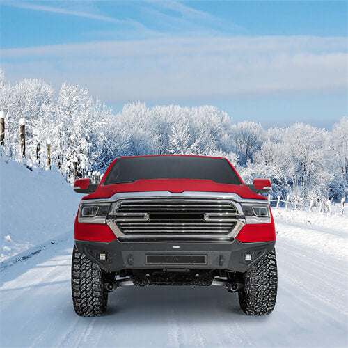Load image into Gallery viewer, 2019-2023 Ram 1500 Aftermarket Front Bumper w/LED Spotlights - Hooke Road b6030 5