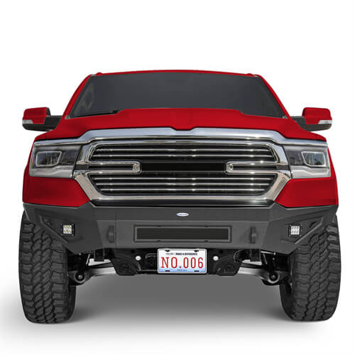 Load image into Gallery viewer, 2019-2023 Ram 1500 Aftermarket Front Bumper w/LED Spotlights - Hooke Road b6030 9